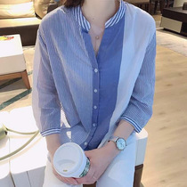 Breastfeeding clothes summer out fashion nursing clothes tide mom slim coat loose thin cotton short sleeve shirt