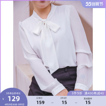 MSShe big code womens dress 2022 new fat mm spring dress minimalist good lap strap V collar design Joe its yarn snow-spinning shirt