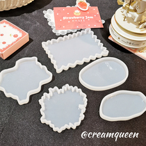 Irregular Alternative Base Swing Table Bracket Mirror Silicone Mold Die DIY Drop Glue Fragrant Lavender Cell Phone Holder