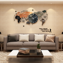 Household watch wall clock Living room European light luxury modern simple atmosphere hanging watch decoration personality fashion clock hanging wall