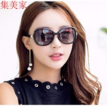 2021 sunglasses new ladies sunglasses driving out fashion without degree round face long face Net red sun glasses