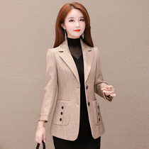 Early autumn coat 2021 New this year popular spring and autumn thin coat ladies small suit middle-aged mother small man