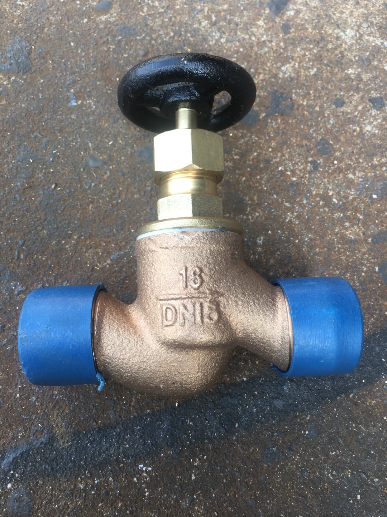 Marine low pressure external thread globe valve GB1951-84A16015