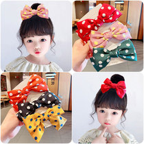 Children's octopus bow hair clip cute princess girl foreign air hair card fashion baby ponytail top pendant