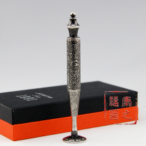 Promotional monsoon JiFENG pipe press Rod pure copper anti-extinguishing metal pipe press Rod smoking knife