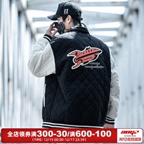 Xiao Bingguo Chao brand 2021 new cotton-padded mens winter loose color matching thickened diamond-shaped grid jacket Couple cotton coat