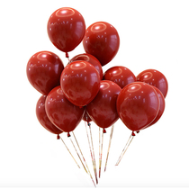 Double-layer Ruby Ruby red balloons 50 (1 pack)