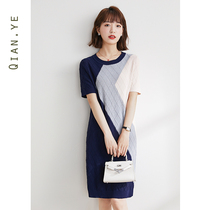 Summer dress one-piece dress 2022 new female summer temperament Fan clothes French style Summer dress Spring Festival Gala Womens dress