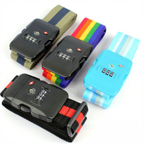 Luggage cross packing belt tsa Customs lock code with suitcase strap strap thick