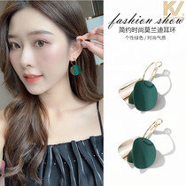 2021 new earrings female Net red autumn and winter earrings personality temperament Joker earrings Korean foreign fashion tide