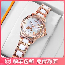 Robinson Womens Watch Brand Ceramic Womens Watch Womens Mechanical Watch Simple Temperament Fashion Female Famous Brand