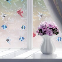 Glass door paper transparent opaque with adhesive electrostatic frosted film office toilet window wallpaper