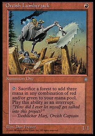 5 dogs tcg] Magic Half-orc lumberjack English ice
