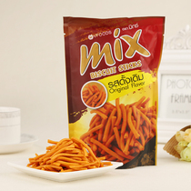 Thailand imported snacks VFOODS MIX crispy strips original spicy chicken juice 75g Mimi shrimp strips puffed