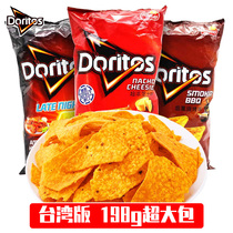 Taiwan Doritos Doritos Cornflakes Super Strong Cheese Potato Chips Net Red Puffed Snacks Gift Bag 198g