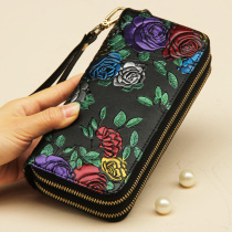 Real Leather Wallet Woman Long style Zipper Versatile Korean version Fashion Money clip Bull Peel Great Capacity Brief 2021 new