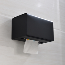 Toilet tissue box Toilet punch-free toilet Wall-mounted waterproof toilet paper roll paper toilet paper pumping paper box shelf