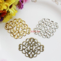 Ancient Wind Hairpin DIY Ornament Accessories Material 30 * 37mm White K Color Bronze Color Golden Cloud Blossom Bottomed Flake
