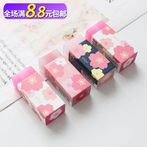 Girl heart sandwich cherry blossom eraser cute jelly eraser does not leave marks student prizes clean