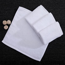 Hotel special white pure cotton small square towels thickened suction soft gallery wipe hand towels beauty salon hot compress four-way small towels