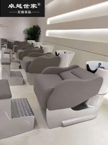 New modern minimalist Wash Head Bed Hair Salon Special Ceramic Basin Bed Beauty Beauty Hair Half Lie GRP Flush Bed