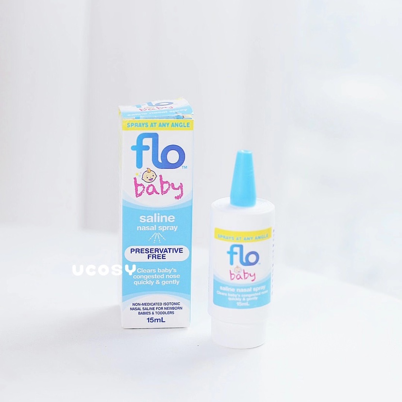 (2 Load) Flo Baby Infant physiological sea salt washed nasal fluid FloBaby flo nasal spray