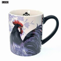 Foreign trade boutique LANG mug Standard American Mark painted mug Big rooster coffee mug Handy mug