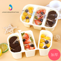 Transparent Meta Gas Three Brothers Packaging Box West Point Fruit Thousands Of Mousse Box Disposable Cartoon Trig Cake Box