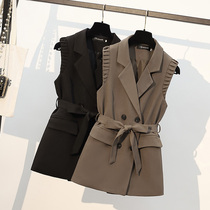 Spring and autumn in long style suit waistcoat Mawaistcoat lady design sensation female niche 2022 New online red waistcoat jacket