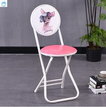 Household foldable chair Office conference chair backrest plastic activity small stool student single simple mini chair