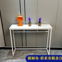 Modern minimalist Hyun Guan Shelf Long Strip Table Leaning Against Wall Side Veranda Strip Narrow Table Living Room Decorated Xuan Guan Cabinet