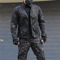 Chunqiu male outdoor camouflage costume tactical waterproof and windproof jacket loose casual wear loose and breathable CP dark night