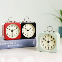 Childrens small alarm clock desk clock Students use Nordic bedside mute desktop clock Bedroom simple small alarm clock