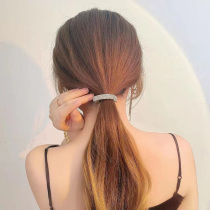  Net celebrity 2021 new womens hairpin exquisite high-end hairpin back of the head dish hair ponytail buckle clip headdress