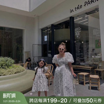 deessesicile French style small crowdDesign Embroidered Small Flowers Pro-son dress A character doll dress with a long dress