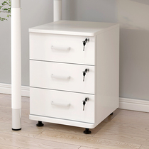Thickened Chute Cabinet Office Small Cabinet Wooden With Lock Drawer Mobile Containing Table Lower Cabinet Locker
