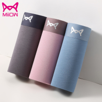 Cat man mens underwear modal antibacterial crotch ultra-thin shorts head college students Net color sticky fiber no trace underwear