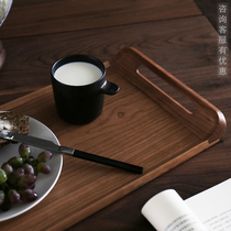AUDO | otherwise otherwise | New binaural tray black walnut tea tray tea tray tea table breakfast tray