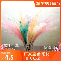 Simulation of hairy grass ins Korean reed grass wedding road guide home decoration floor decoration floor arrangement