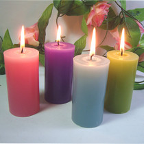 5-color cylindrical candle craft candle home candle aromatherapy candle wedding candle