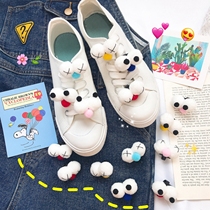 Creative net red big eyes cute shoelace buckle accessories ins cartoon decoration canvas shoe plate shoe buckle accessories trend