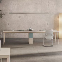 Conference table long table simple modern small light luxury industrial style rectangular meeting room long office desk and chair combination
