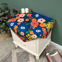 Nordic Net Red Bedroom Sunscreen Headroom Covered with high face value Cosmetic Desk Dust-proof Towel Small Cabinet Table Cloth