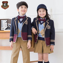  British style kindergarten garden clothes Spring and autumn small suits College style childrens class clothes Primary school school uniforms autumn and winter suits