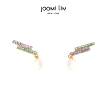 JOOMi LiM earrings 2021 New Tide double row lines pearl earrings original simple light luxury versatile temperament