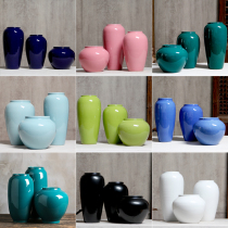 Jingdezhen ceramic vase modern simple countertop porch home living room flower arrangement pottery jars emerald green
