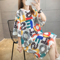 European station foreign air sweatshirt in long style fashion gentle blouses net red short sleeve design sensfeel t-shirt dress Shyins Chains