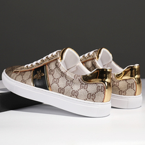 Men Shoes 2022 New Summer European Station Small Bee Board Shoes Men Trend Boomer Shoes Korean Version 100 Hitch Little White Shoes