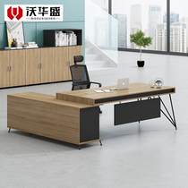  Manager desk Single simple modern boss desk Large desk Creative desk and chair combination Supervisor president desk