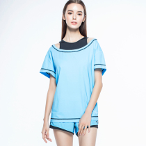 Taiwan province post-benefit hoii sunscreen short sleeve blouses anti-UV and breathable sweat and sweat women 2019 round collar function T summer